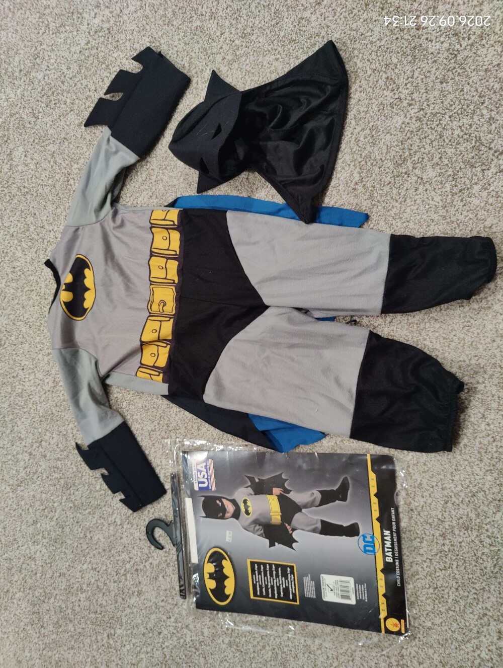 Batman Kids Toddler 2T/4T Costume